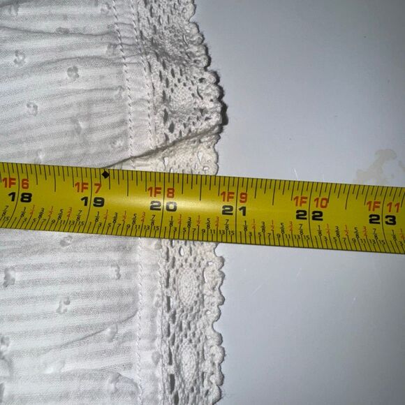 Pilcro Crop Swing Blouse in White Eyelet Lace | new nwt | large “ - Picture 10 of 10